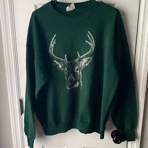 Lee Forest Green Men's Crewneck Sweater